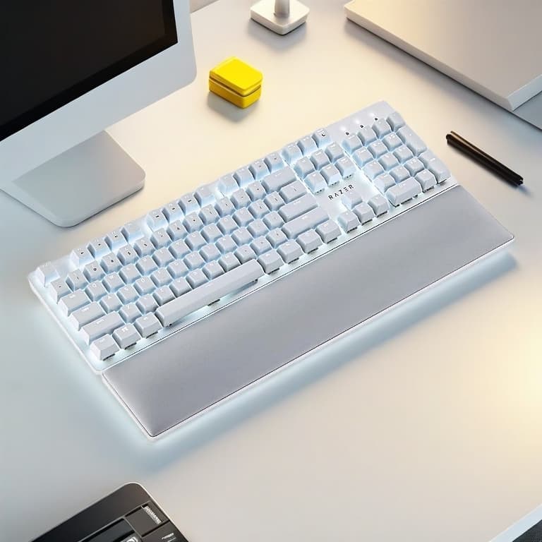Bàn phím Cơ Razer Không Dây Pro Type Ultra Fullsize *Layout Nhật | HyperSpeed | Switch Yellow | Keycap ABS | Kê Tay