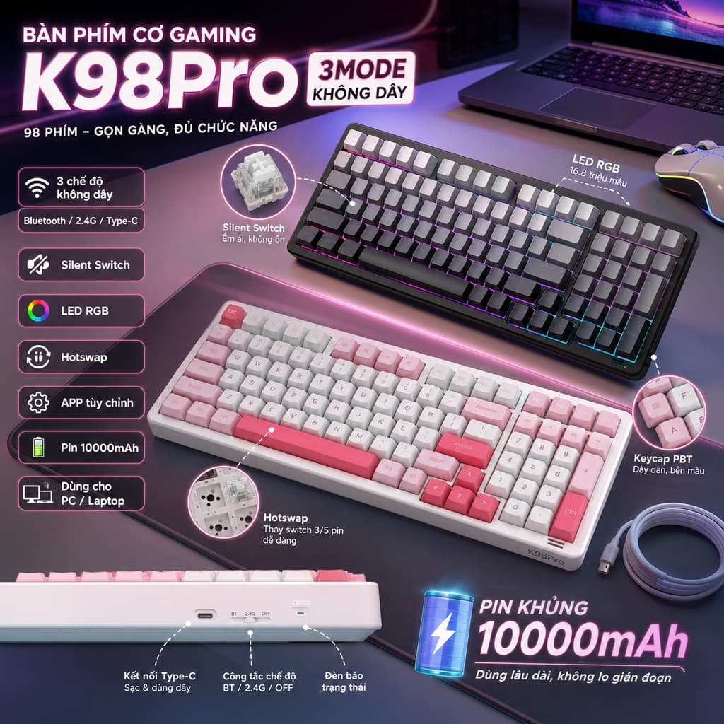 Top 5 deal bàn phím gaming trên Shopee tuần này