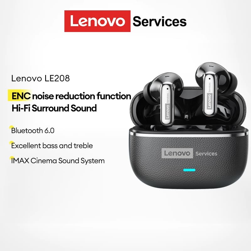 Tai nghe chơi game Lenovo LE208 Tai nghe Bluetooth Độ trễ thấp IPX5 Chất lượng âm thanh HIFI chống nước