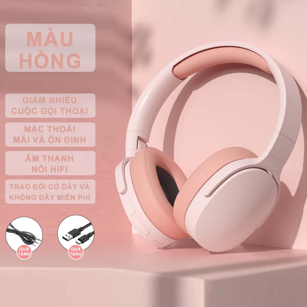 JBLue P2961 Tai Nghe Bluetooth KhôNg DâY, Và Phong Cách Âm Bass Ấm Sống Động Có Mic, Tặng Sinh Nhật